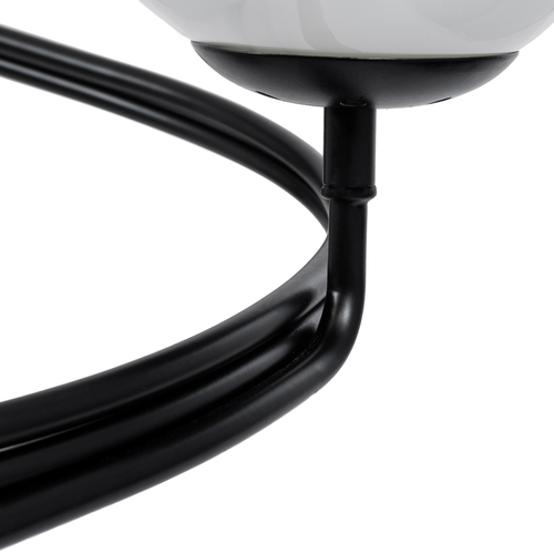 GLOBOSTAR® SELINA 01089 Μοντέρνο Φωτιστικό Οροφής με Ντουί 3 x E27 AC 220-240V IP20 - Μαύρο & Λευκό - Μ60 x Π60 x Υ45cm