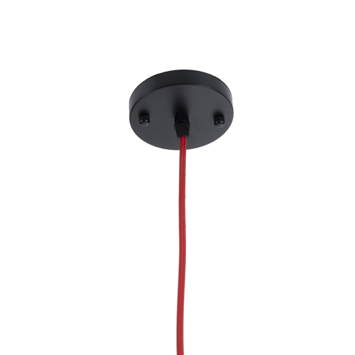 GLOBOSTAR® PARROT 01099 Μοντέρνο Κρεμαστό Φωτιστικό Οροφής με Ντουί 1 x E27 AC 220-240V IP20 - Μαύρο - Μ28 x Π28 x Υ30cm