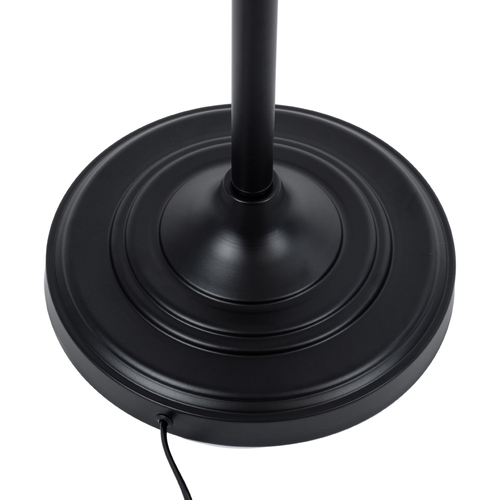 GloboStar® WYNGE 01101 Vintage Επιδαπέδιο Φωτιστικό Μονόφωτο 1 x E27 IP20 Μαύρο & Χρυσό Μέταλλο - Μ95 x Π27 x Υ174cm