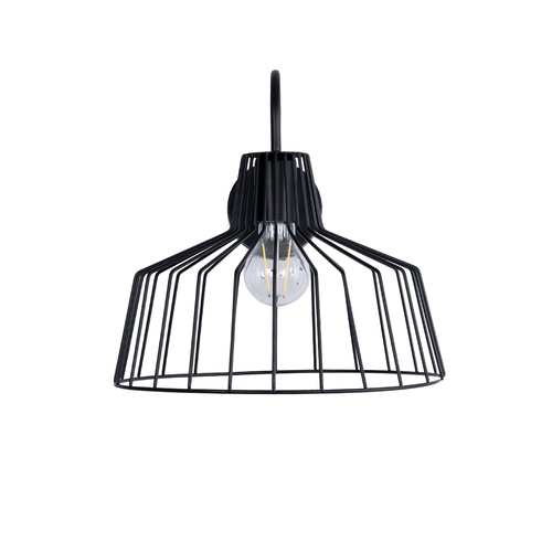 GLOBOSTAR® TRIUMPH 01117 Vintage Φωτιστικό Τοίχου - Απλίκα με Ντουί 1 x E27 AC 220-240V IP20 - Μαύρο - Μ30 x Π36 x Υ30cm