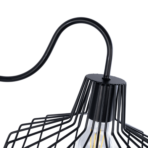 GLOBOSTAR® TRIUMPH 01117 Vintage Φωτιστικό Τοίχου - Απλίκα με Ντουί 1 x E27 AC 220-240V IP20 - Μαύρο - Μ30 x Π36 x Υ30cm