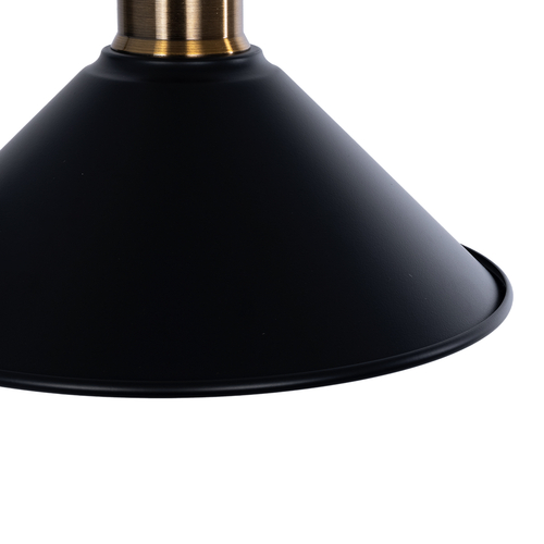 GLOBOSTAR® MAGEOR 01120 Vintage Φωτιστικό Τοίχου - Απλίκα με Ντουί 1 x E27 AC 220-240V IP20 - Μαύρο & Χρυσό - Μ22 x Π30 x Υ40cm