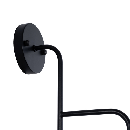 GLOBOSTAR® MAGEOR 01120 Vintage Φωτιστικό Τοίχου - Απλίκα με Ντουί 1 x E27 AC 220-240V IP20 - Μαύρο & Χρυσό - Μ22 x Π30 x Υ40cm