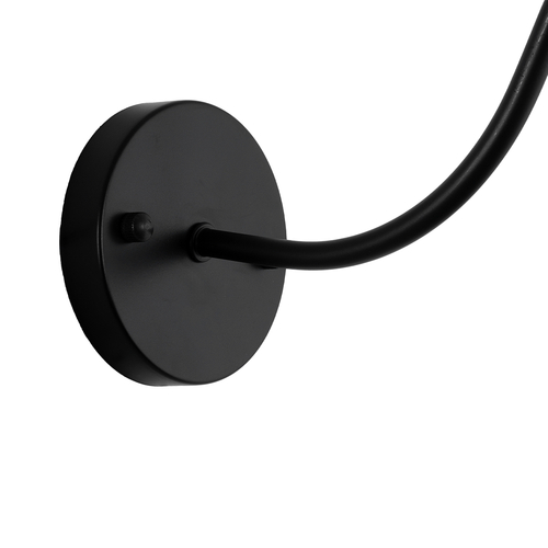 GLOBOSTAR® ANBET 01121 Vintage Φωτιστικό Τοίχου - Απλίκα με Ντουί 1 x E27 AC 220-240V IP20 - Μαύρο & Χρυσό - Μ26 x Π38 x Υ27cm