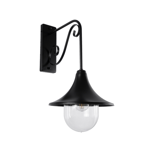 GLOBOSTAR® ANNIEL 01123 Vintage Φωτιστικό Τοίχου - Απλίκα με Ντουί 1 x E27 AC 220-240V IP20 - Μαύρο - Μ27 x Π40 x Υ56cm