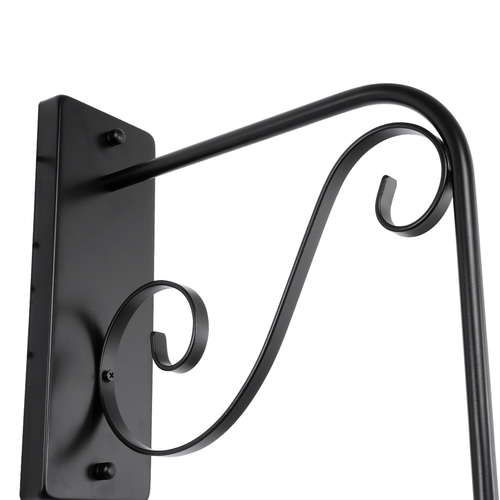 GLOBOSTAR® ANNIEL 01123 Vintage Φωτιστικό Τοίχου - Απλίκα με Ντουί 1 x E27 AC 220-240V IP20 - Μαύρο - Μ27 x Π40 x Υ56cm