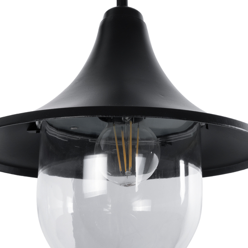 GLOBOSTAR® ANNIEL 01123 Vintage Φωτιστικό Τοίχου - Απλίκα με Ντουί 1 x E27 AC 220-240V IP20 - Μαύρο - Μ27 x Π40 x Υ56cm