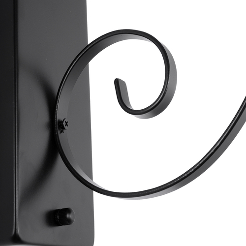 GLOBOSTAR® ANNIEL 01123 Vintage Φωτιστικό Τοίχου - Απλίκα με Ντουί 1 x E27 AC 220-240V IP20 - Μαύρο - Μ27 x Π40 x Υ56cm