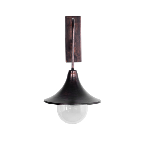 GLOBOSTAR® ANNIEL 01124 Vintage Φωτιστικό Τοίχου - Απλίκα με Ντουί 1 x E27 AC 220-240V IP20 - Χάλκινο - Μ27 x Π40 x Υ56cm