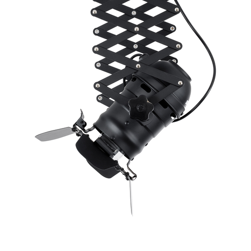 GLOBOSTAR® BROADWAY 01140 Vintage Φωτιστικό Οροφής με Ντουί 1 x E27 AC 220-240V IP20 - Μαύρο - Μ28 x Π25 x Υ100cm