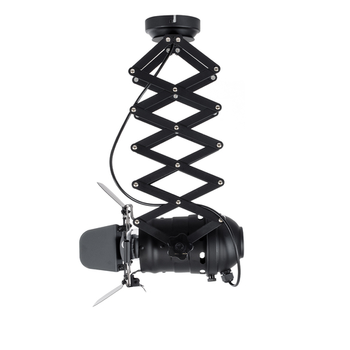 GLOBOSTAR® BROADWAY 01140 Vintage Φωτιστικό Οροφής με Ντουί 1 x E27 AC 220-240V IP20 - Μαύρο - Μ28 x Π25 x Υ100cm