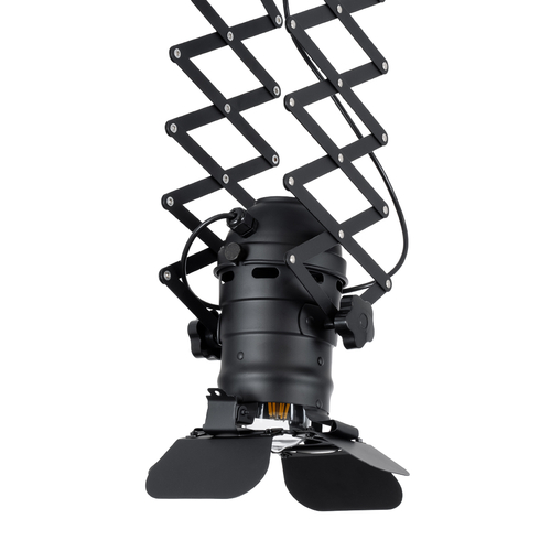 GLOBOSTAR® BROADWAY 01140 Vintage Φωτιστικό Οροφής με Ντουί 1 x E27 AC 220-240V IP20 - Μαύρο - Μ28 x Π25 x Υ100cm