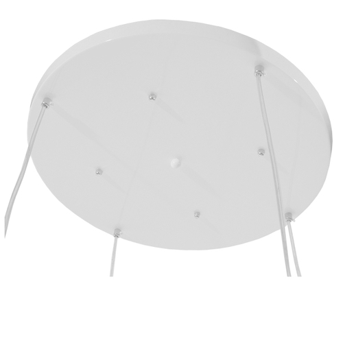 GLOBOSTAR® DORI 01144 Μοντέρνο Κρεμαστό Φωτιστικό Οροφής με Ντουί 4 x E27 AC 220-240V IP20 - Λευκό - Μ75 x Π75 x Υ52cm