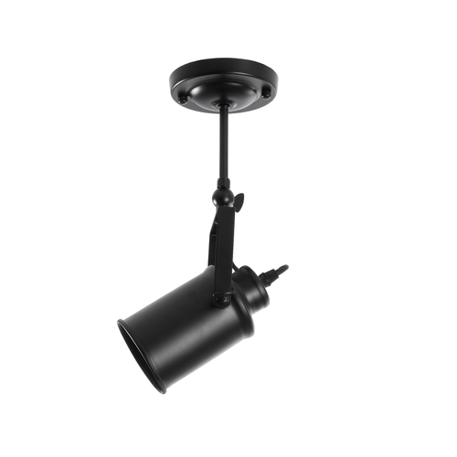 GLOBOSTAR® HOLLYWOOD 01153 Vintage Φωτιστικό Οροφής με Ντουί 1 x E27 AC 220-240V IP20 - Μαύρο - Μ8.5 x Π8.5 x Υ35cm