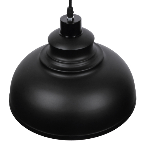 GLOBOSTAR® ANDY 01000 Μοντέρνο Κρεμαστό Φωτιστικό Οροφής με Ντουί 1 x E27 AC 220-240V IP20 - Μαύρο & Χρυσό - Μ35 x Π35 x Υ28cm