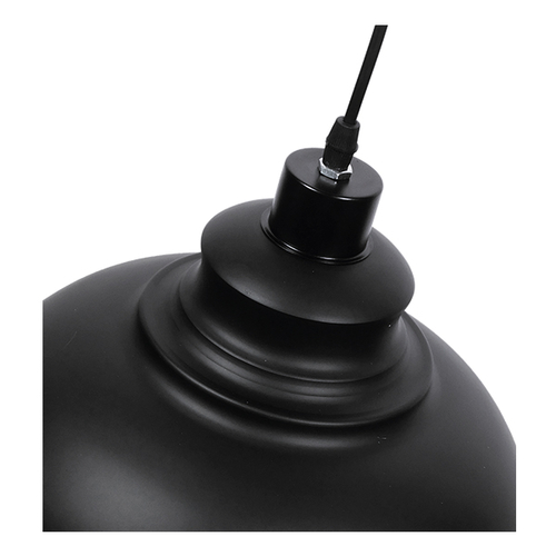 GLOBOSTAR® ANDY 01000 Μοντέρνο Κρεμαστό Φωτιστικό Οροφής με Ντουί 1 x E27 AC 220-240V IP20 - Μαύρο & Χρυσό - Μ35 x Π35 x Υ28cm