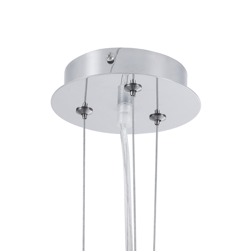 GLOBOSTAR® SERENIA 01151 Μοντέρνο Κρεμαστό Φωτιστικό Οροφής με Ντουί 1 x E27 AC 220-240V IP20 - Μαύρο & Λευκό - Μ40 x Π40 x Υ20cm