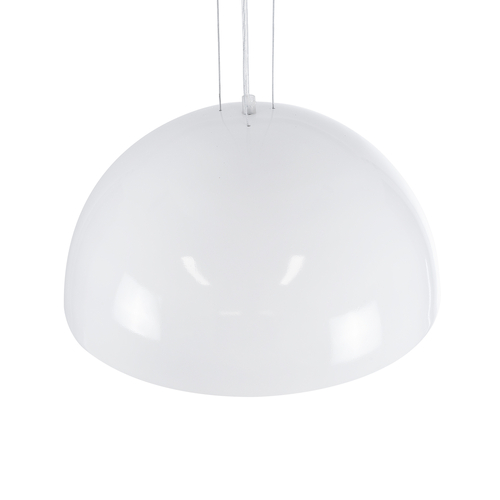 GLOBOSTAR® SERENIA 01152 Μοντέρνο Κρεμαστό Φωτιστικό Οροφής με Ντουί 1 x E27 AC 220-240V IP20 - Λευκό - Μ40 x Π40 x Υ20cm