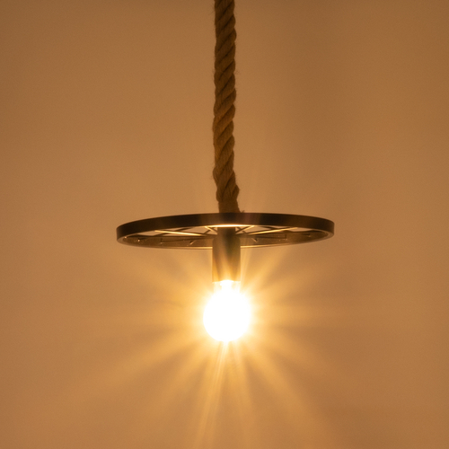 GLOBOSTAR® VELO 01185 Vintage Κρεμαστό Φωτιστικό Οροφής με Ντουί 1 x E27 AC 220-240V IP20 - Μαύρο & Μπεζ - Μ30 x Π30 x Υ12cm