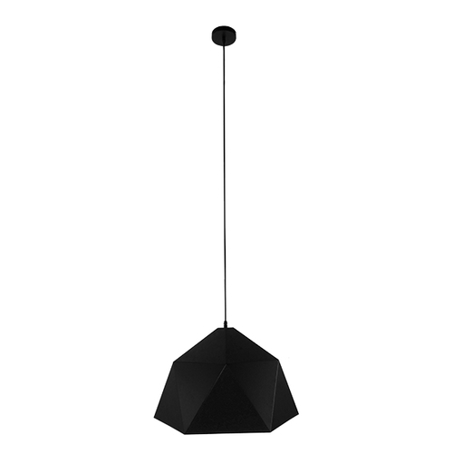 GLOBOSTAR® HEXAGON 01195 Μοντέρνο Κρεμαστό Φωτιστικό Οροφής με Ντουί 1 x E27 AC 220-240V IP20 - Μαύρο & Χρυσό - Μ46 x Π46 x Υ25cm