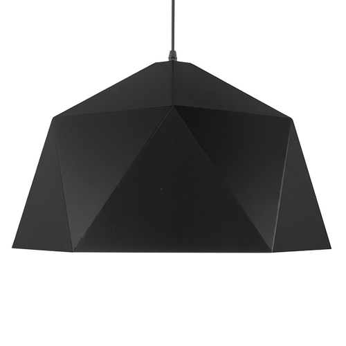 GLOBOSTAR® HEXAGON 01195 Μοντέρνο Κρεμαστό Φωτιστικό Οροφής με Ντουί 1 x E27 AC 220-240V IP20 - Μαύρο & Χρυσό - Μ46 x Π46 x Υ25cm