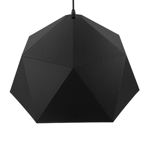 GLOBOSTAR® HEXAGON 01195 Μοντέρνο Κρεμαστό Φωτιστικό Οροφής με Ντουί 1 x E27 AC 220-240V IP20 - Μαύρο & Χρυσό - Μ46 x Π46 x Υ25cm