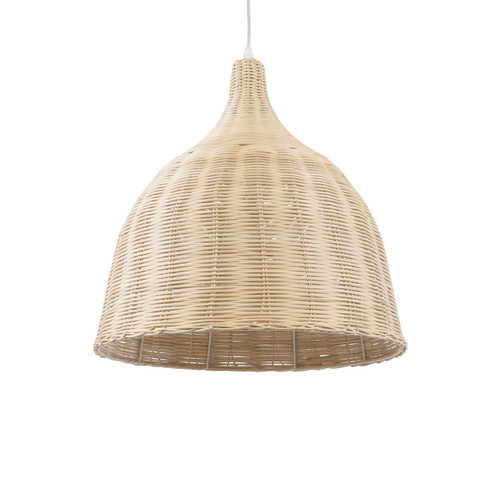 GLOBOSTAR® BAHAMAS 01203 Boho Κρεμαστό Φωτιστικό Οροφής με Ντουί 1 x E27 AC 220-240V IP20 - Μπεζ - Μ45 x Π45 x Υ47cm