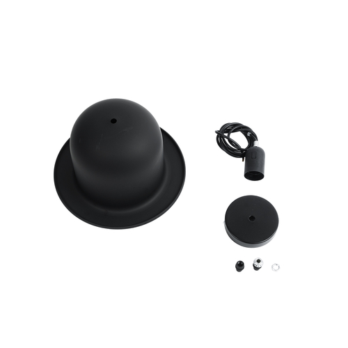 GLOBOSTAR® CHARLO 01214 Vintage Κρεμαστό Φωτιστικό Οροφής με Ντουί 1 x E27 AC 220-240V IP20 - Μαύρο & Χρυσό - Μ26 x Π26 x Υ16cm