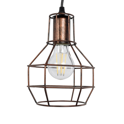 GLOBOSTAR® RYDON 01216 Vintage Φωτιστικό Τοίχου - Απλίκα με Ντουί 1 x E27 AC 220-240V IP20 - Χάλκινο Εφέ Σκουριάς - Μ15 x Π24 x Υ70cm