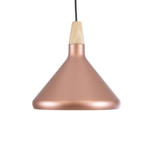 GLOBOSTAR® FERCLA 01224 Μοντέρνο Κρεμαστό Φωτιστικό Οροφής με Ντουί 1 x E27 AC 220-240V IP20 - Χάλκινο & Λευκό - Μ27 x Π27 x Υ25cm