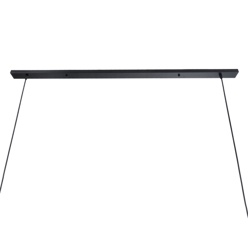 GLOBOSTAR® ALFREDA 01242 Μοντέρνο Κρεμαστό Φωτιστικό Οροφής με Ντουί 10 x E27 AC 220-240V IP20 - Μαύρο - Μ140 x Π18 x Υ7cm