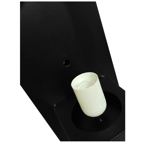 GLOBOSTAR® ODILIA 01245 Vintage Φωτιστικό Τοίχου - Απλίκα με Ντουί 1 x E27 AC 220-240V IP20 - Μαύρο & Μπεζ - Μ10 x Π14 x Υ30cm