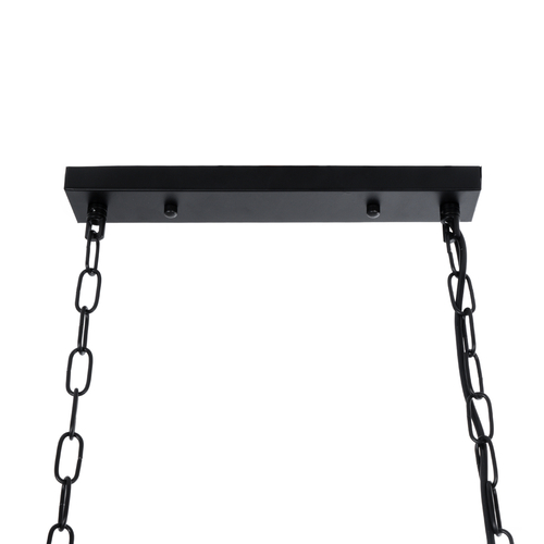 GLOBOSTAR® NEST 01255 Vintage Κρεμαστό Φωτιστικό Οροφής με Ντουί 4 x E27 AC 220-240V IP20 - Mαύρο & Πράσινο - Μ103 x Π34 x Υ36.5cm