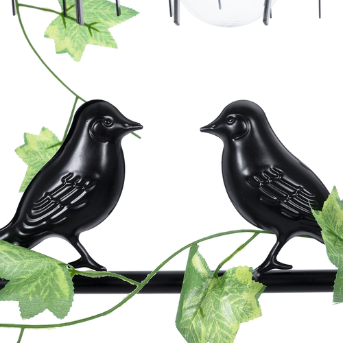 GLOBOSTAR® NEST 01255 Vintage Κρεμαστό Φωτιστικό Οροφής με Ντουί 4 x E27 AC 220-240V IP20 - Mαύρο & Πράσινο - Μ103 x Π34 x Υ36.5cm