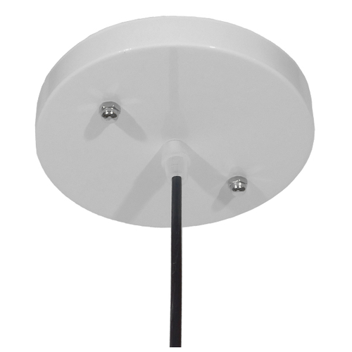 GLOBOSTAR® VALLETE 01256 Μοντέρνο Κρεμαστό Φωτιστικό Οροφής με Ντουί 1 x E27 AC 220-240V IP20 - Λευκό & Μπεζ - Μ45 x Π45 x Υ27cm