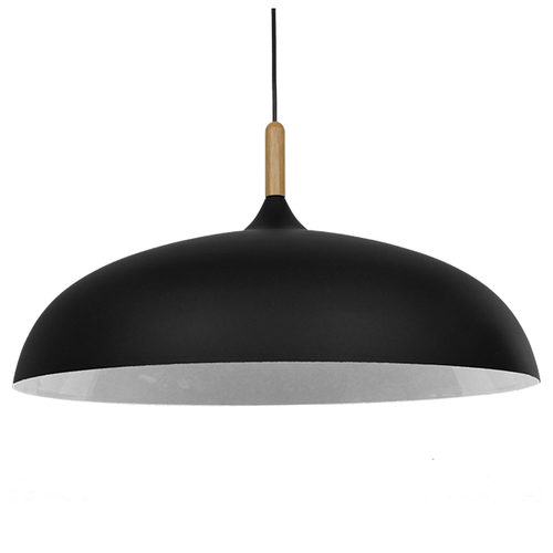 GLOBOSTAR® VALLETE 01259 Μοντέρνο Κρεμαστό Φωτιστικό Οροφής με Ντουί 1 x E27 AC 220-240V IP20 - Μαύρο & Μπεζ - Μ60 x Π60 x Υ35cm