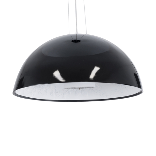 GLOBOSTAR® SERENIA 01270 Μοντέρνο Κρεμαστό Φωτιστικό Οροφής με Ντουί 1 x E27 AC 220-240V IP20 - Μαύρο & Λευκό - Μ60 x Π60 x Υ30cm