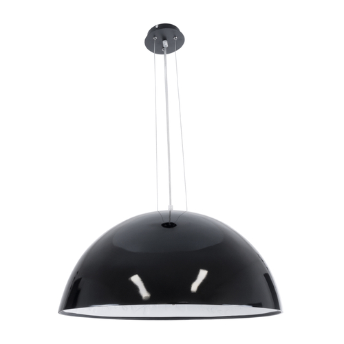 GLOBOSTAR® SERENIA 01270 Μοντέρνο Κρεμαστό Φωτιστικό Οροφής με Ντουί 1 x E27 AC 220-240V IP20 - Μαύρο & Λευκό - Μ60 x Π60 x Υ30cm