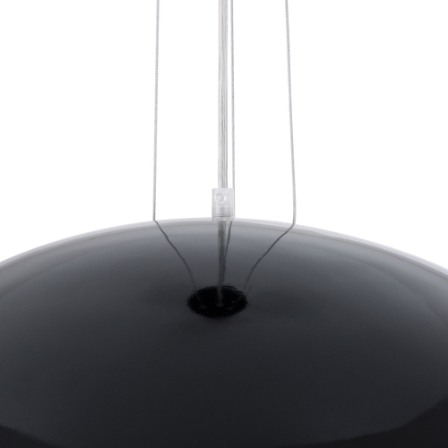 GLOBOSTAR® SERENIA 01270 Μοντέρνο Κρεμαστό Φωτιστικό Οροφής με Ντουί 1 x E27 AC 220-240V IP20 - Μαύρο & Λευκό - Μ60 x Π60 x Υ30cm