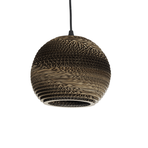 GLOBOSTAR® SANTORINI 01288 Boho Κρεμαστό Φωτιστικό Οροφής με Ντουί 1 x E27 AC 220-240V IP20 - Καφέ - Μ20 x Π20 x Y16cm