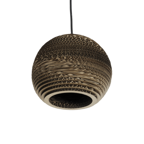 GLOBOSTAR® SANTORINI 01288 Boho Κρεμαστό Φωτιστικό Οροφής με Ντουί 1 x E27 AC 220-240V IP20 - Καφέ - Μ20 x Π20 x Y16cm