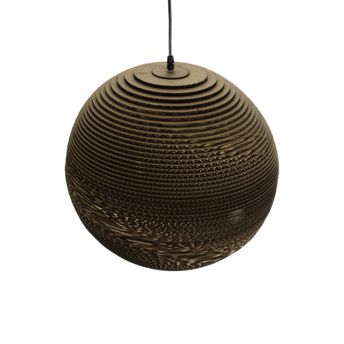 GLOBOSTAR® SANTORINI 01289 Boho Κρεμαστό Φωτιστικό Οροφής με Ντουί 1 x E27 AC 220-240V IP20 - Καφέ - Μ40 x Π40 x Y35cm