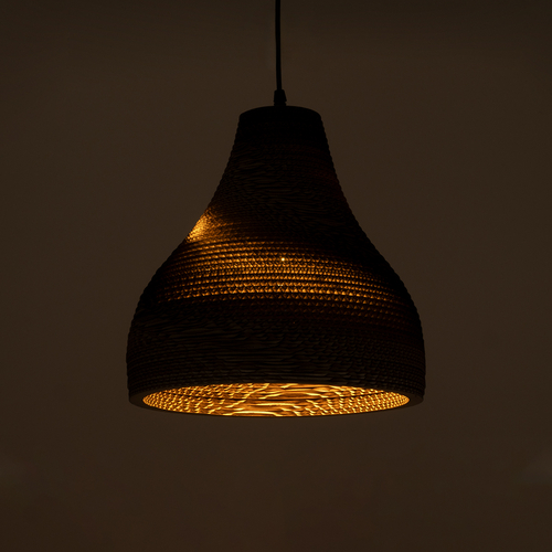 GLOBOSTAR® SANTORINI 01292 Boho Κρεμαστό Φωτιστικό Οροφής με Ντουί 1 x E27 AC 220-240V IP20 - Καφέ - Μ30 x Π30 x Y30cm