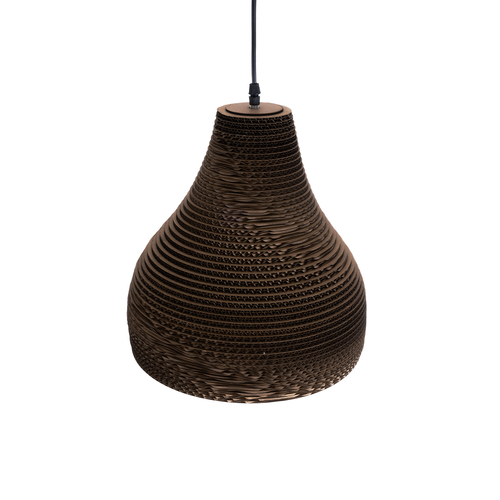 GLOBOSTAR® SANTORINI 01292 Boho Κρεμαστό Φωτιστικό Οροφής με Ντουί 1 x E27 AC 220-240V IP20 - Καφέ - Μ30 x Π30 x Y30cm