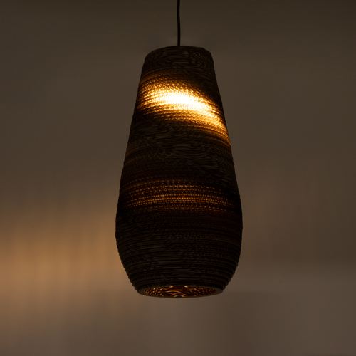 GLOBOSTAR® SANTORINI 01294 Boho Κρεμαστό Φωτιστικό Οροφής με Ντουί 1 x E27 AC 220-240V IP20 - Καφέ - Μ21 x Π21 x Y43cm