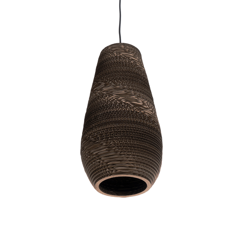 GLOBOSTAR® SANTORINI 01294 Boho Κρεμαστό Φωτιστικό Οροφής με Ντουί 1 x E27 AC 220-240V IP20 - Καφέ - Μ21 x Π21 x Y43cm