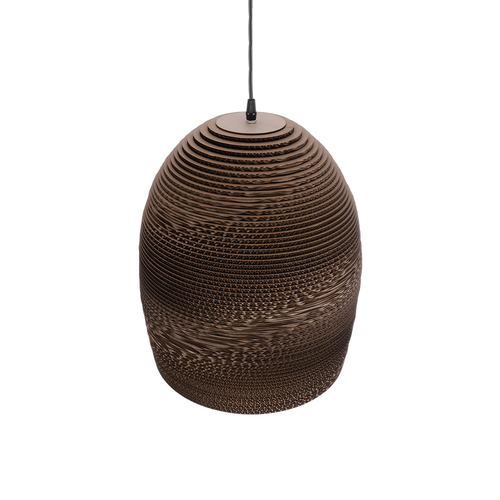 GLOBOSTAR® SANTORINI 01296 Boho Κρεμαστό Φωτιστικό Οροφής με Ντουί 1 x E27 AC 220-240V IP20 - Καφέ - Μ35 x Π35 x Υ40cm