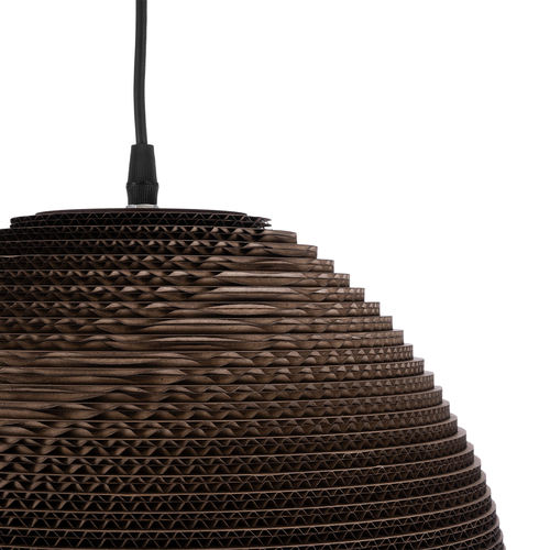 GLOBOSTAR® SANTORINI 01296 Boho Κρεμαστό Φωτιστικό Οροφής με Ντουί 1 x E27 AC 220-240V IP20 - Καφέ - Μ35 x Π35 x Υ40cm