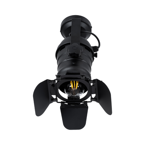 GLOBOSTAR® DETROIT 01372 Vintage Φωτιστικό Οροφής με Ντουί 1 x E27 AC 220-240V IP20 - Μαύρο - Μ26 x Π26 x Υ37cm