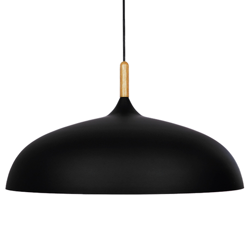 GLOBOSTAR® VALLETE 01259 Μοντέρνο Κρεμαστό Φωτιστικό Οροφής με Ντουί 1 x E27 AC 220-240V IP20 - Μαύρο & Μπεζ - Μ60 x Π60 x Υ35cm